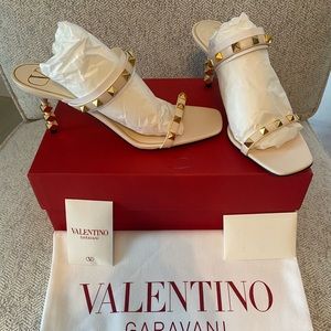 Valentino Roman Stud Heel Sandals